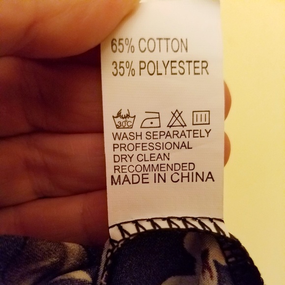 Amy Fashion Navy Floral Cold Shoulder Dress - Picture 5 of 5